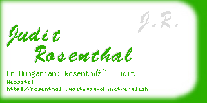 judit rosenthal business card